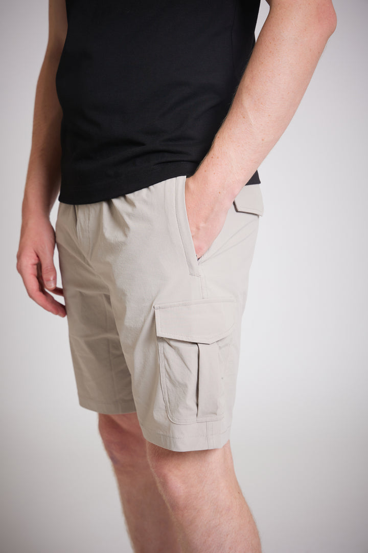 Men Stone Slim Fit Cargo Shorts