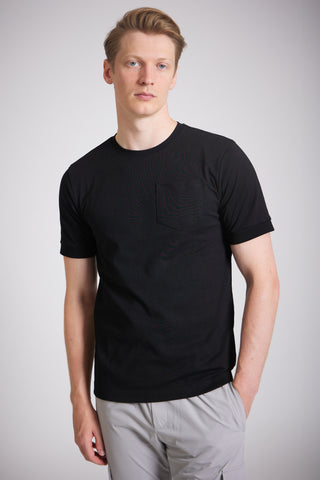 Cotton-Blend Pique Pocket T-Shirt