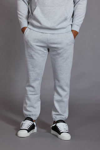 Men Marl Grey Relaxed Fit Joggers