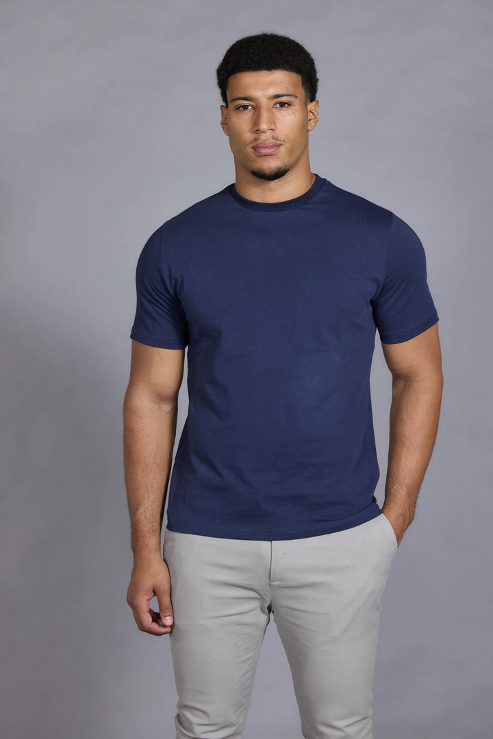 Navy Slim Fit T-Shirt for Men
