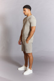 Beige shorts men’s slim fit Everyday Luxe Shorts
