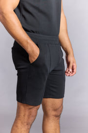 Black shorts for men with clean minimal style
