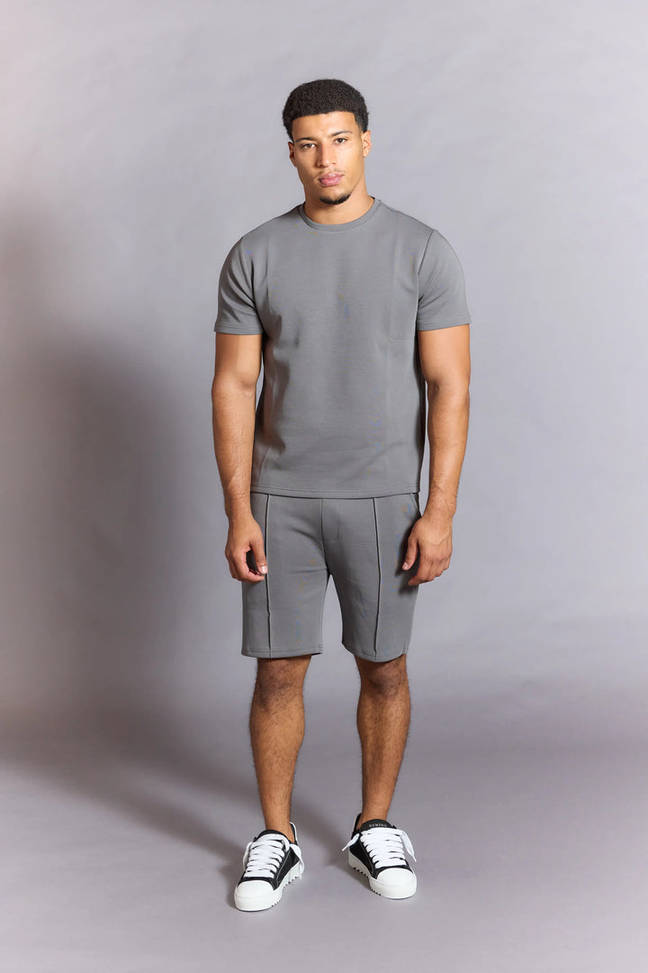 Everyday Luxe T-Shirt men’s grey slim fit crew neck
