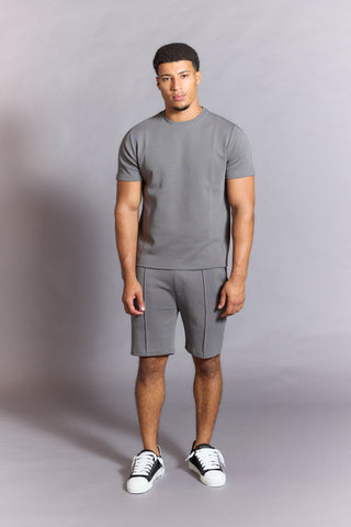 Everyday Luxe T-Shirt – Men’s Grey Slim Fit Crew Neck T-Shirt