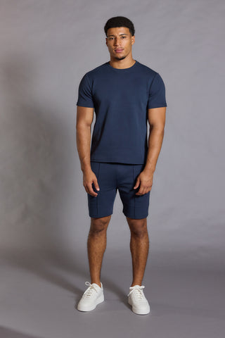 Everyday Luxe T-Shirt – Men’s Navy Crew Neck T-Shirt (Slim Fit)