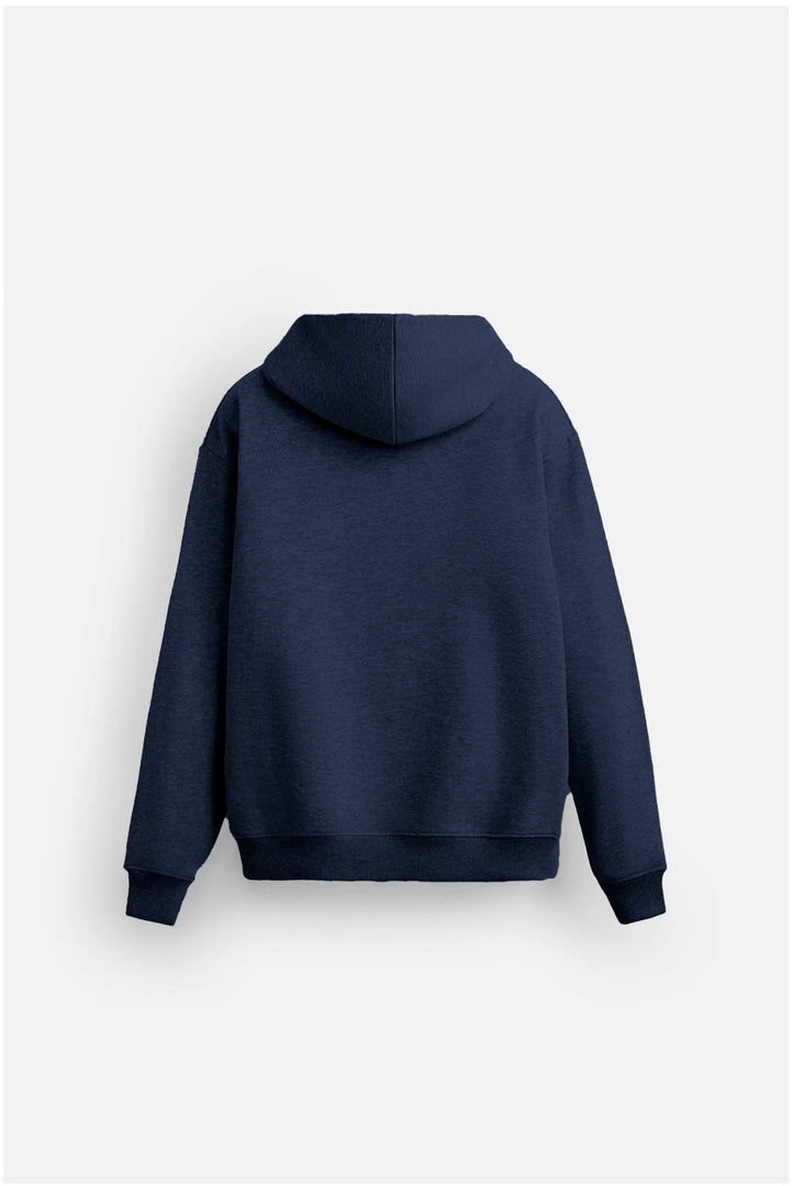 Hoodie essentials men navy minimal clean design UK

