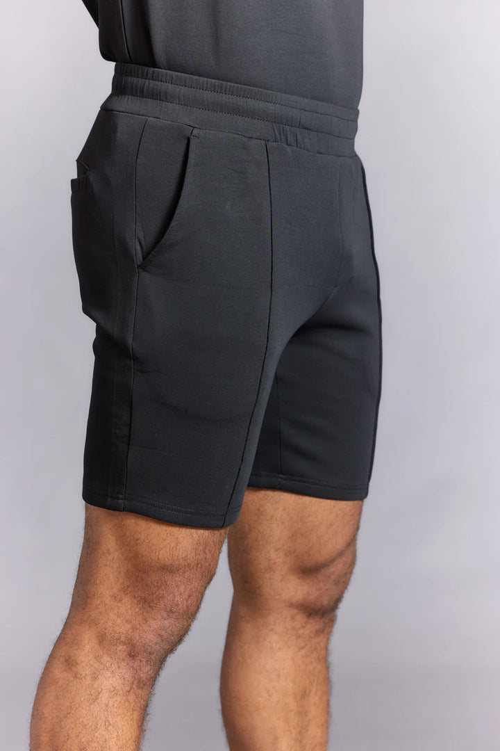 Mens breathable shorts in black for everyday wear
