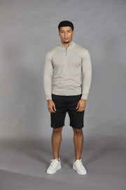 Men’s black chino shorts tailored smart casual fit
