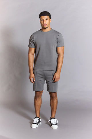 Everyday Luxe Shorts – Men’s Grey Lounge Shorts (Drawstring, Comfort Fit)