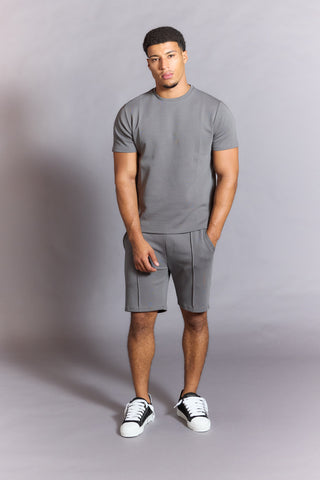 Everyday Luxe T-Shirt – Men’s Grey Slim Fit Crew Neck T-Shirt