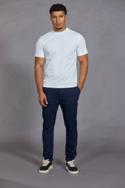 Men’s navy chino trousers tailored fit work trousers men