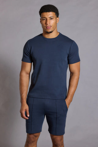 Everyday Luxe T-Shirt – Men’s Navy Crew Neck T-Shirt (Slim Fit)