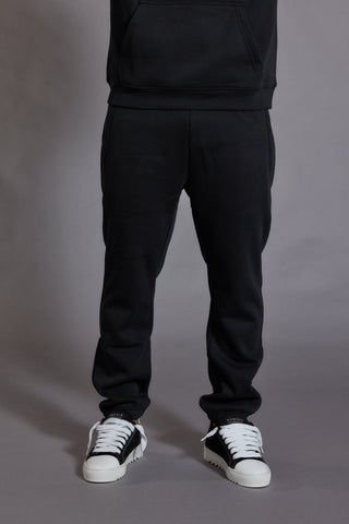Mens Relaxed Joggers – Black Cotton Jersey Sweatpants (Relaxed Fit)