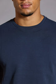 Crew neck t shirt navy slim fit Everyday Luxe T-Shirt
